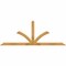 Ekena Millwork Richland Rough Sawn Timber Gable Bracket, Western Red Cedar, 96"W x 36"H x 2"D x 4"F, 9/12 Pitch GBW096X36X0204RIC00RWR - alternate 1